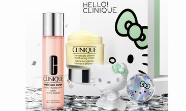 节日礼遇 快乐加倍 clinique倩碧x hello kitty限定合作款礼盒惊喜上市